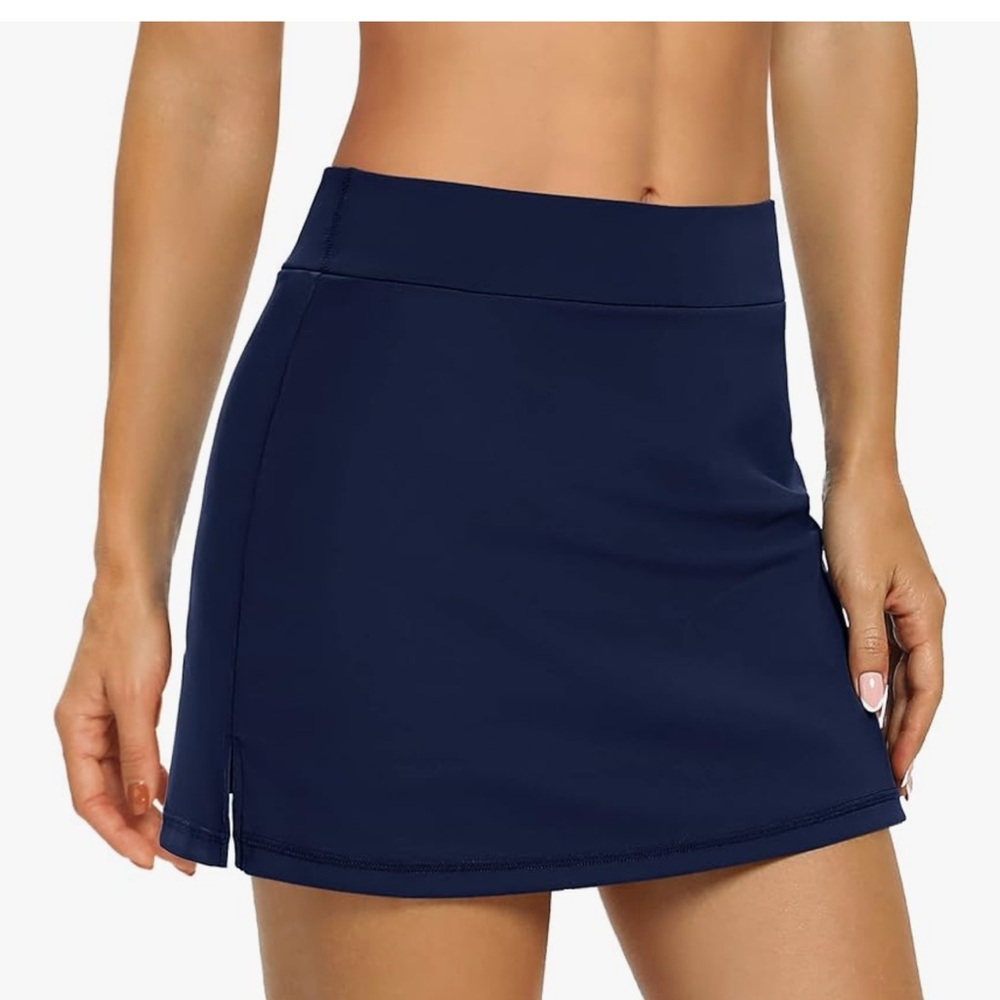 Navy Blue Athletic Skort